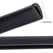 5.6m Car Decorative Strip Rubber Chrome Decoration Strip Door Seal Window Seal (Black)