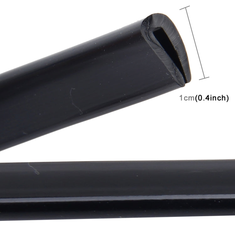 5.6m Car Decorative Strip Rubber Chrome Decoration Strip Door Seal Window Seal (Black)