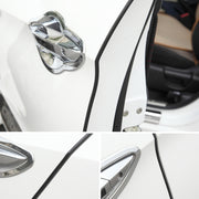 5.6m Car Decorative Strip Rubber Chrome Decoration Strip Door Seal Window Seal (Black)
