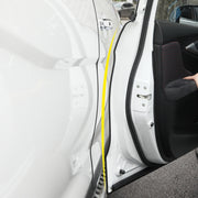 5.6m Car Decorative Strip Rubber Chrome Decoration Strip Door Seal Window Seal (Black)