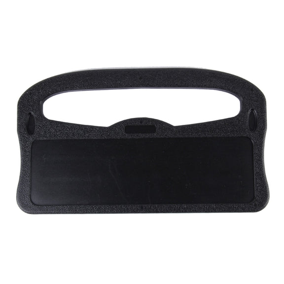 Vehicle Portable Desk Steering Wheel Multi-use Tray Stand Car Food Eating Table iPad Holder(Black)
