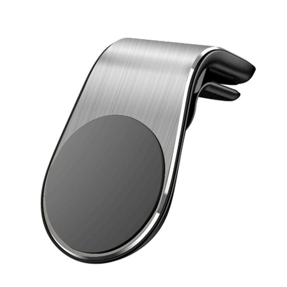 Car Metal Magnetic Air Outlet Mobile Phone Holder Bracket (Silver)
