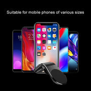 Car Metal Magnetic Air Outlet Mobile Phone Holder Bracket (Silver)