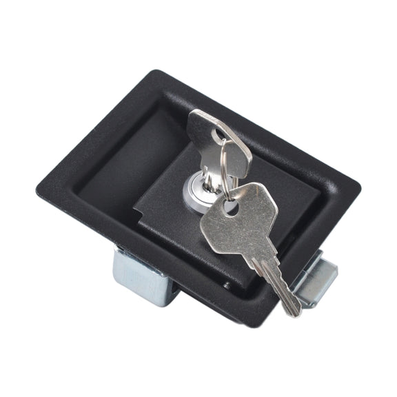 Black Paddle Entry Door Latch & Keys Tool Box for Trailer / Yacht / Truck