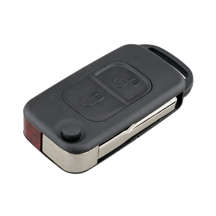 For Mercedes-Benz Car Keys Replacement 2 Buttons Car Key Case with Foldable Key Blade - Car Key Cases by PMC Jewellery | Online Shopping South Africa | PMC Jewellery | Buy Now Pay Later Mobicred