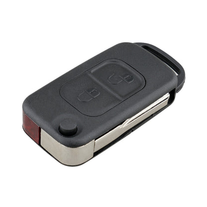 For Mercedes-Benz Car Keys Replacement 2 Buttons Car Key Case with Foldable Key Blade - Car Key Cases by PMC Jewellery | Online Shopping South Africa | PMC Jewellery | Buy Now Pay Later Mobicred