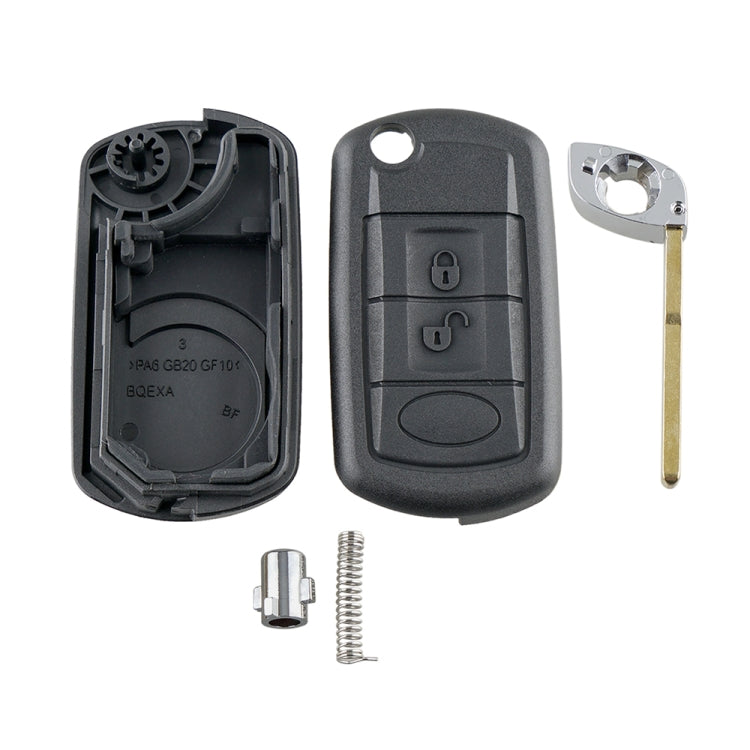 For Landrover Range Rover Sport 2006-2011 / Range Rover 2006~2009 / Discovery 3 2005~2009 Car Keys Replacement 3 Buttons Car Key Case with Foldable Key Blade - Car Key Cases by PMC TechLife | Online Shopping South Africa | PMC TechLife