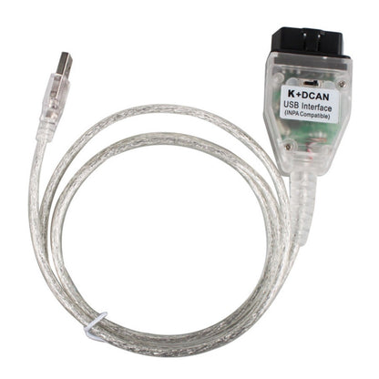 INPA K+CAN with Switch USB Interface Cable for BMW(White） - Cables & Connectors by PMC Jewellery | Online Shopping South Africa | PMC Jewellery | Buy Now Pay Later Mobicred