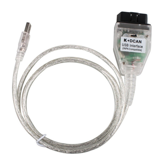 INPA K+CAN with Switch USB Interface Cable for BMW(White） - Cables & Connectors by PMC Jewellery | Online Shopping South Africa | PMC Jewellery | Buy Now Pay Later Mobicred
