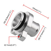 Car Water Hose Joint Pipe Adaptor with Clamps for BMW 335i, Size: 28mm