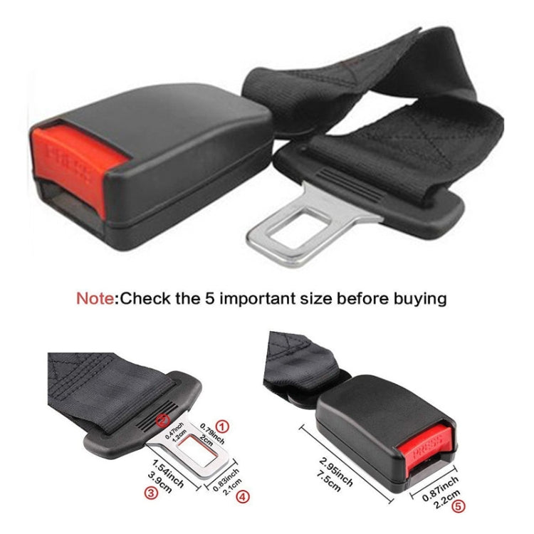 Universal Car Seat Belt Extension Strap, Length: 36cm - Seat Belts & Padding by PMC Jewellery | Online Shopping South Africa | PMC Jewellery | Buy Now Pay Later Mobicred