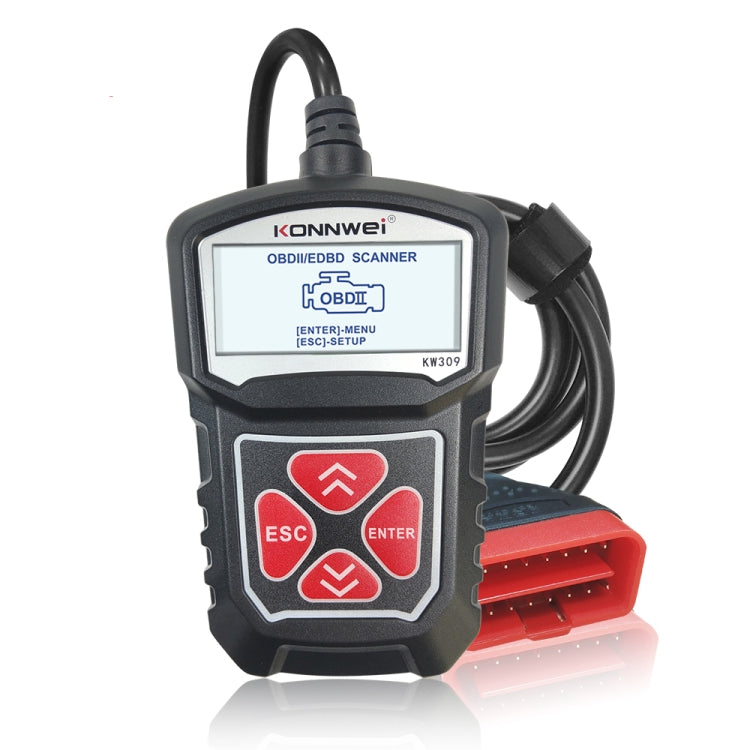 KONNWEI KW309 V309 V310 MS309 Code Reader OBD2 Scanner Diagnostic Tool(Black) - Code Readers & Scan Tools by KONNWEI | Online Shopping South Africa | PMC Jewellery | Buy Now Pay Later Mobicred