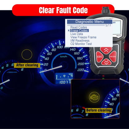 KONNWEI KW309 V309 V310 MS309 Code Reader OBD2 Scanner Diagnostic Tool(Black) - Code Readers & Scan Tools by KONNWEI | Online Shopping South Africa | PMC Jewellery | Buy Now Pay Later Mobicred