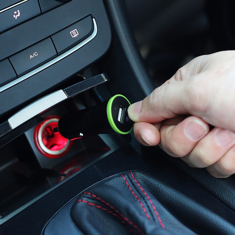 17W 3.4A Mini USB Car Charger with 8 Pin Spring Cable - Car Charger by PMC TechLife | Online Shopping South Africa | PMC TechLife