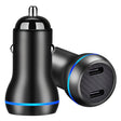 ACC-580 PD 40W Dual Type-C / USB-C Ports Fast Charging Car Charger(Black) - Car Charger by PMC TechLife | Online Shopping South Africa | PMC TechLife