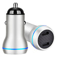 ACC-580 PD 40W Dual Type-C / USB-C Ports Fast Charging Car Charger(Silver) - Car Charger by PMC TechLife | Online Shopping South Africa | PMC TechLife