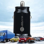 TE-339PD 3.1A PD USB-C / Type-C + USB Interface Mini Fast Charging Car Charger(Black)