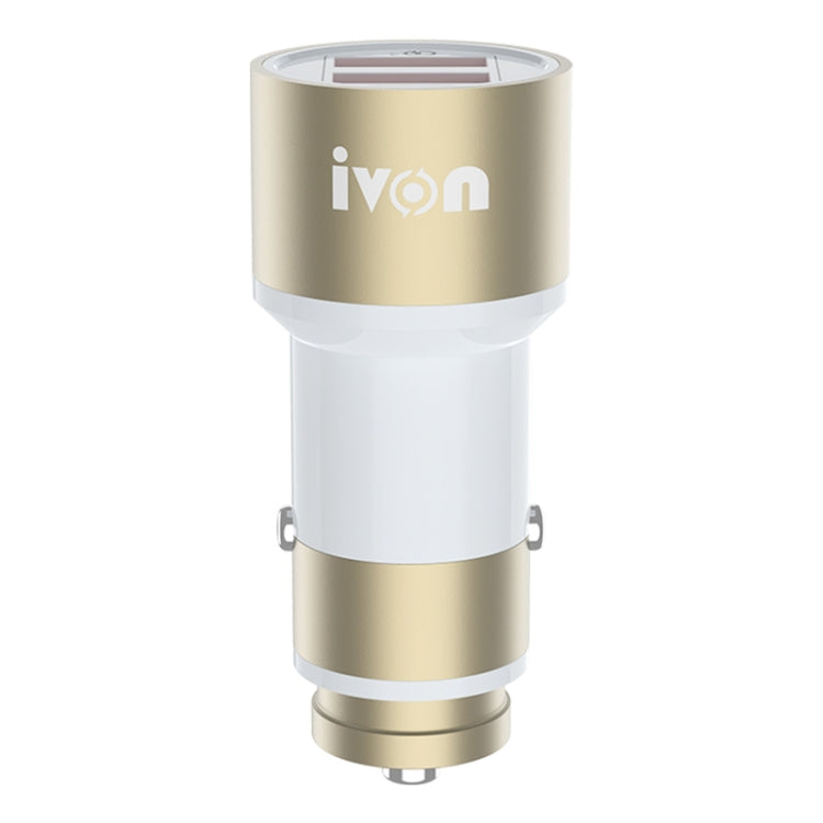 IVON CC33 36W 6A Dual QC 3.0 USB Full Metal Car Charger - Car Charger by IVON | Online Shopping South Africa | PMC TechLife | Buy Now Pay Later Mobicred