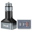 IVON CC43 45W PD 3.0 Dual USB-C / Type-C + QC 3.0 USB Port Square Car Charger - Car Charger by IVON | Online Shopping South Africa | PMC TechLife | Buy Now Pay Later Mobicred