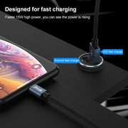 IVON CC37 15W 3.1A Dual USB Mini Car Charger + 1m USB to Micro USB Fast Charge Data Cable Set