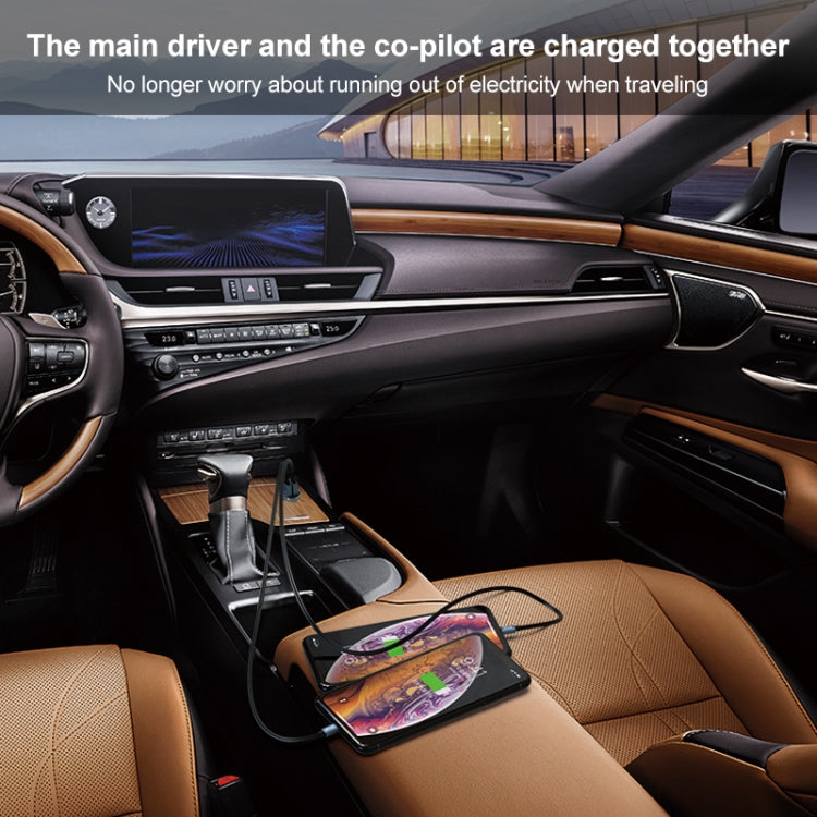 IVON CC37 15W 3.1A Dual USB Mini Car Charger + 1m USB to 8 Pin Fast Charge Data Cable Set - Car Charger by IVON | Online Shopping South Africa | PMC TechLife | Buy Now Pay Later Mobicred