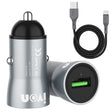 IVON CC39 18W 3.1A QC 3.0 USB Car Charger + 1m USB to USB-C / Type-C Fast Charge Data Cable Set - Car Charger by IVON | Online Shopping South Africa | PMC TechLife