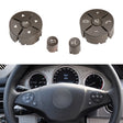 1 Pair Car Steering Wheel Switch Buttons Panel for Mercedes-Benz W204 2007-2014, Left Driving(Brown) - Car Switches by PMC TechLife | Online Shopping South Africa | PMC TechLife