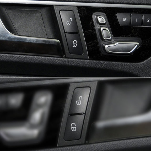 Car Left Side Door Lock Switch Buttons 2049058402 for Mercedes-Benz W204, Left Driving (Black)