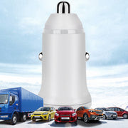 PD 20W USB-C / Type-C + QC 3.0 USB Interface Fast Charging Car Charger (White)