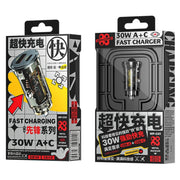 WK WP-C41 Vanguard Series 30W USB + Type-C Car Charger