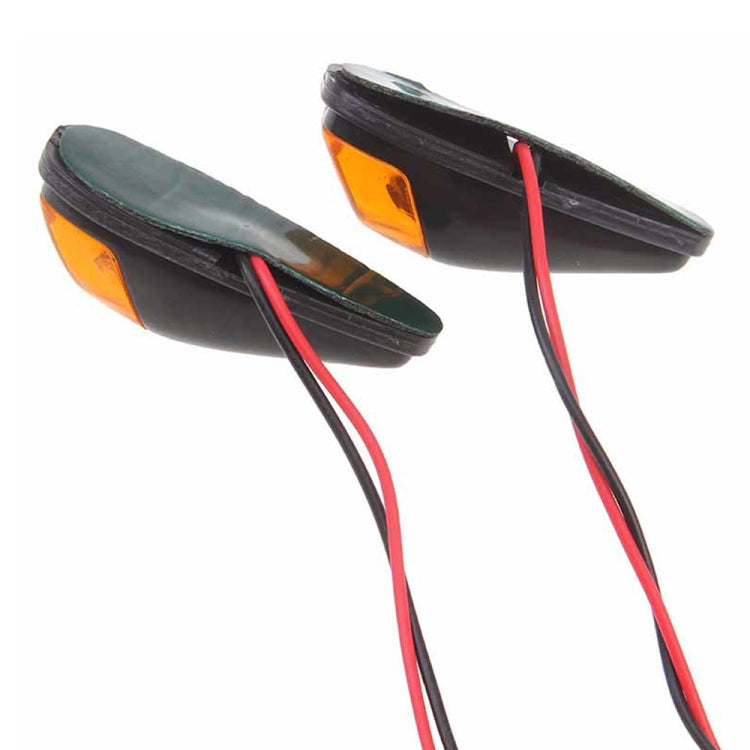 2pcs SL QGD Motorcycle 5W Turn Signal Light (Black) - Turn Signal by PMC TechLife | Online Shopping South Africa | PMC TechLife | Buy Now Pay Later Mobicred