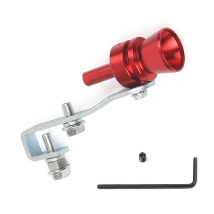 Universal Aluminum Turbo Sound Exhaust Muffler Pipe Whistle Car / Motorcycle Simulator Whistler, Size: M, Outside Diameter: 23mm(Red)