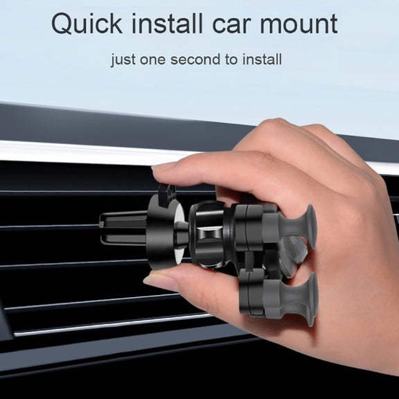 Car Air Outlet Six-claw Gravity Mobile Phone Holder Bracket (Silver)