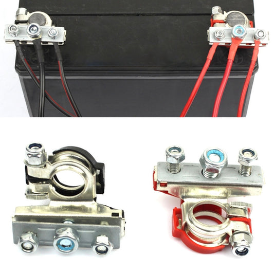 FOXSUR 1 Pair Car Automotive Battery Wire Cable Terminals Clamp Connectors Kit - free shipping - PMC Jewellery - Order now!