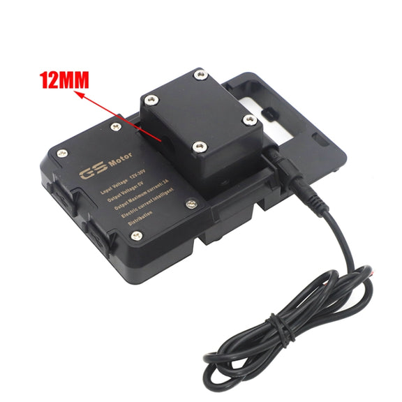 Motorcycle Mobile Phone Holder USB Charger Bracket