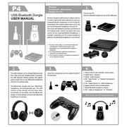 USB 4.0 Bluetooth Adapter Receiver and Transmitters for Sony PlayStation PS4