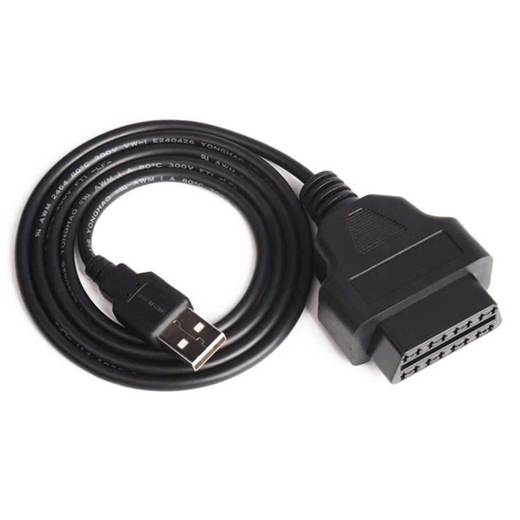 Car OBD 2 Female to USB Connector OBD Plug GPS Cable, Cable Length: 1m - Cables & Connectors by PMC TechLife | Online Shopping South Africa | PMC TechLife