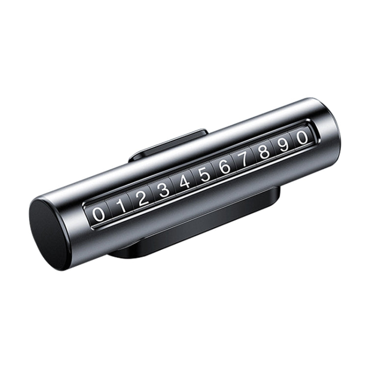 Car Metal Roller Creative Temporary Parking Card Parking Number Card (Silver Grey) - free shipping - PMC TechLife - Order now!