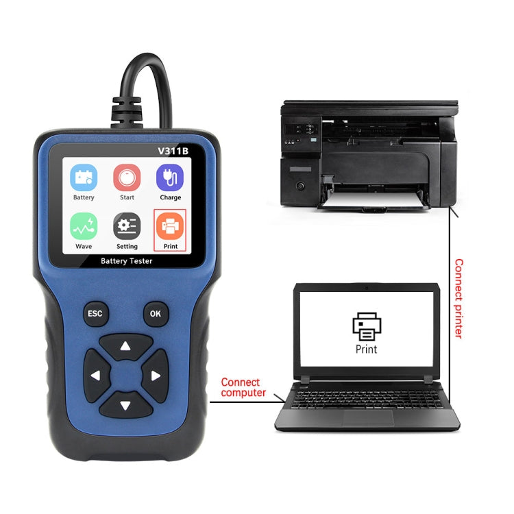 V311B Car 12V Handheld Battery Tester - Code Readers & Scan Tools by PMC TechLife | Online Shopping South Africa | PMC TechLife