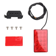 DC12V 1W Car Square Highlight Brake Lights Reversing Light with 15LEDs SMD-3528 (Red)