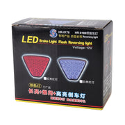 DC12V 1W Car Square Highlight Brake Lights Reversing Light with 15LEDs SMD-3528 (Red)