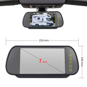PZ466 Car Water-resistant 170 Degree Brake Light View Camera + 7 inch Rearview Monitor for Ford Transit 2014-2015