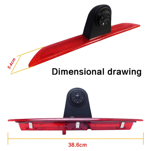 PZ466 Car Water-resistant 170 Degree Brake Light View Camera + 7 inch Rearview Monitor for Ford Transit 2014-2015