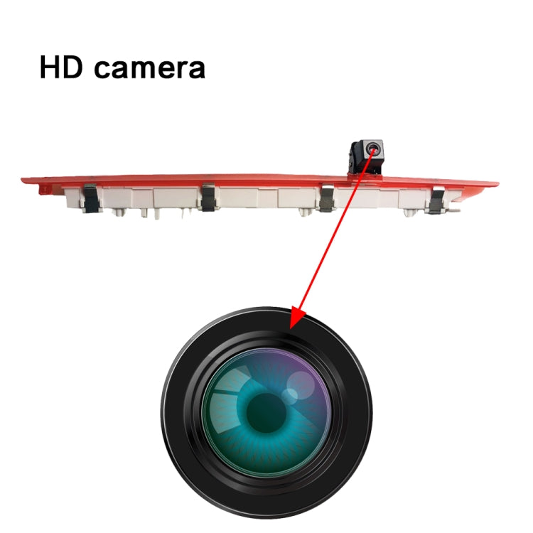 PZ468 Car Water-resistant 170 Degree Brake Light View Camera + 7 inch Rearview Monitor for Mercedes-Benz Vito 2016