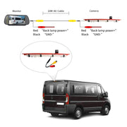 PZ468 Car Water-resistant 170 Degree Brake Light View Camera + 7 inch Rearview Monitor for Mercedes-Benz Vito 2016