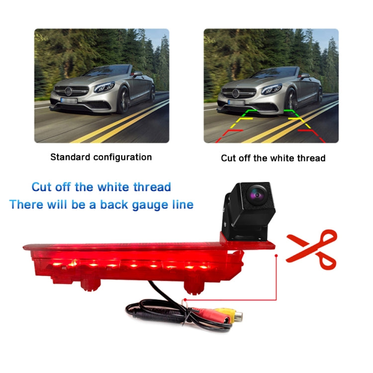 PZ470 Car Water-resistant 170 Degree Brake Light View Camera for Volkswagen T5 / T6 2010-2017