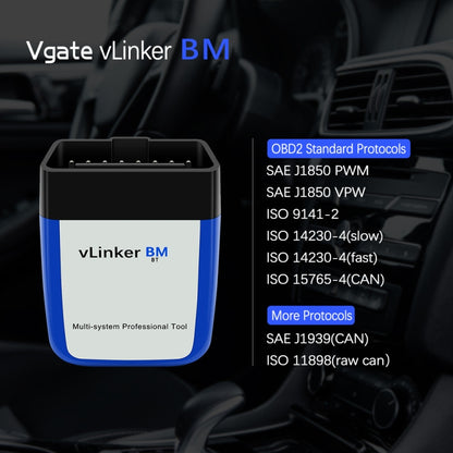 Vgate VLINKER BM V2.2 Bluetooth 3.0 Android Phone Car OBD Fault Diagnosis Detector - free shipping - PMC Jewellery - Order now!
