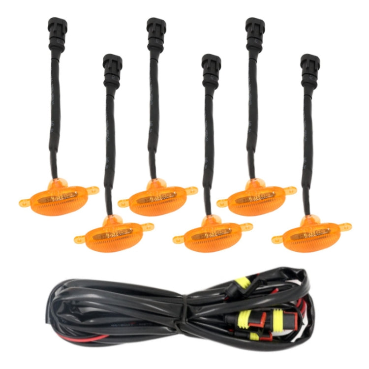 DC12V / 6W 6 in 1 Front Grille Warning Light for Ford Raptor F150 2017-2019 (Yellow) - Warning Lights by PMC TechLife | Online Shopping South Africa | PMC TechLife