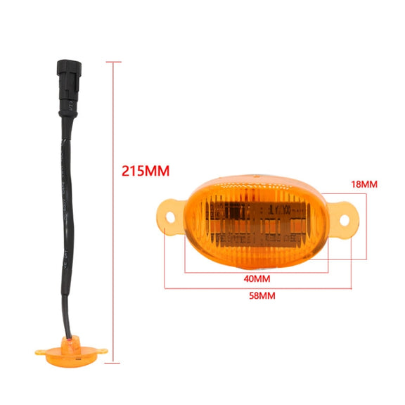 DC12V / 6W 6 in 1 Front Grille Warning Light for Ford Raptor F150 2017-2019 (Yellow)