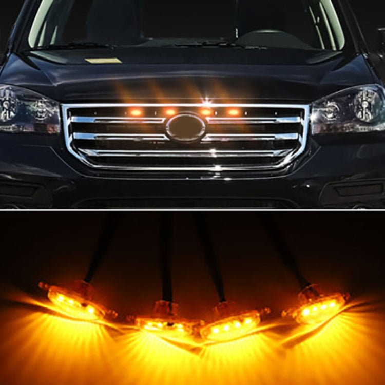 DC12V / 6W 6 in 1 Front Grille Warning Light for Ford Raptor F150 2017-2019 (Yellow)
